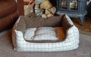 Coffee Tweed Dog Bed - Image 2