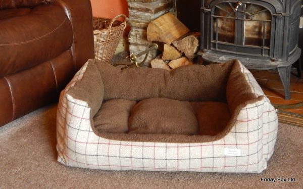 Coffee Tweed Dog Bed - Image 3
