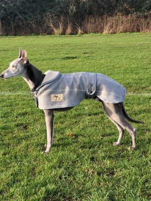 Grey Tweed Coat with Fleece Lining