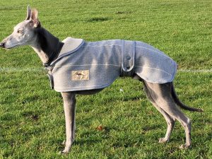 Grey Tweed Coat with Fleece Lining